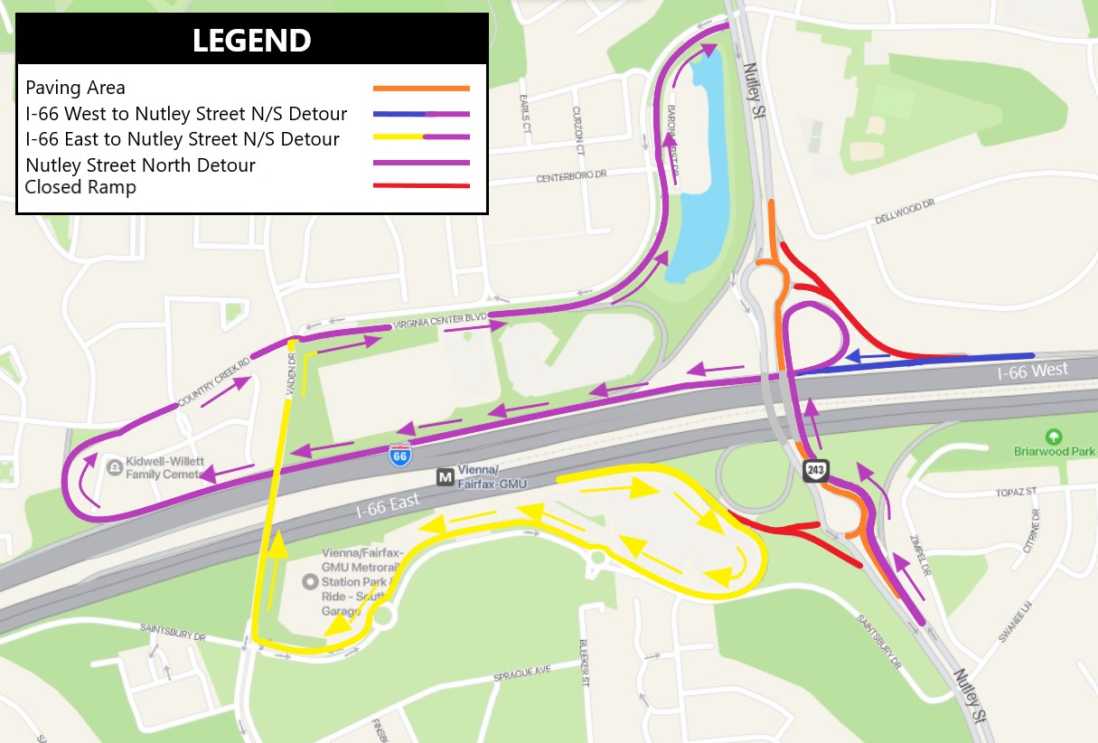 Nutley Paving Map